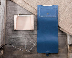 Handmade Leather Mens Cool billfold Wallet Card Holder Small Card Wallets for Men Women