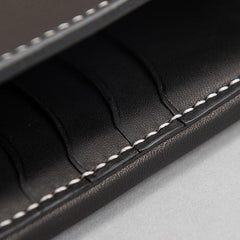 Handmade Leather Mens Clutch Wallet Cool Leather Wallet Long Phone Wallets for Men