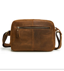 Vintage Cool Leather Mens Messenger Bags Shoulder Bag CrossBody Bags For Men
