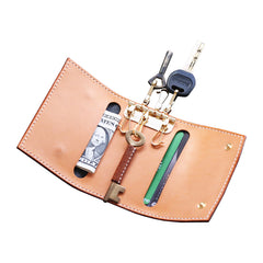 Cute LEATHER Womens Small Key Wallet Card Wallet Leather Key Wallet FOR Women