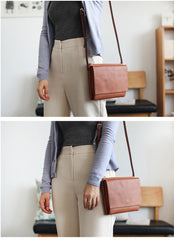 Stylish Leather Womens Slim Crossbody Bag Purse Cute Shoulder Bag for Women