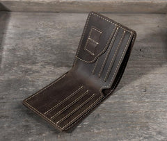 Cool Leather Mens Slim Small Wallet Bifold Men billfold Wallets for Men
