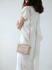 Cute Leather Womens Small Box Crossbody Bag Purse Zipper Shoulder Bag for Women