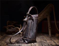 Leather Sling Bag for Men Vintage Chest Crossbody Bag For Mens