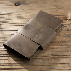 Cool Leather Mens Travel Long Wallet Passport Leather Wallet Long Wallets for Men