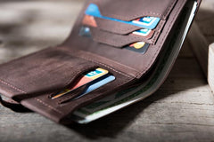 Cool Leather Mens Slim Small Wallets Men billfold Bifold Wallets for Men