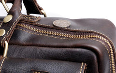 Genuine Leather Mens Cool Weekender Bag Travel Bag Duffle Bags Briefcase Messenger Bag for men