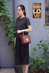 Cute Bear LEATHER WOMEN Bucket Bag Handbag SHOULDER Shopper BAG Purse FOR WOMEN