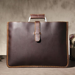 Leather Mens Vintage Briefcase Handbag Work Bag Business Bag Laptop Bag for men