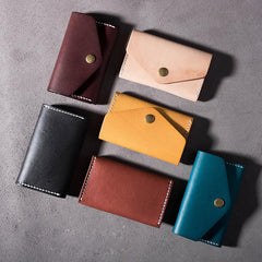 Cool Leather Mens billfold Wallet Card Holder Small Card Slim Wallet for Men