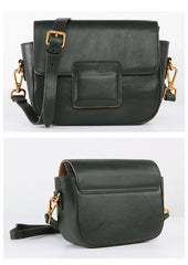 Stylish LEATHER WOMEN Saddle Messenger SHOULDER BAG Crossbody Purse FOR WOMEN