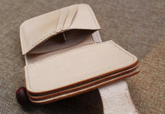 Cool Small Leather Biker Chain Wallet Mens Handmade billfold Chain Wallets