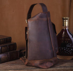 Cool Leather Mens Chest Bag Sling Bags Sling Crossbody Bag Travel Sling Bag for men