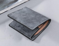 Cool Leather Mens billfold Leather Wallets Men Small Bifold Wallets for Men