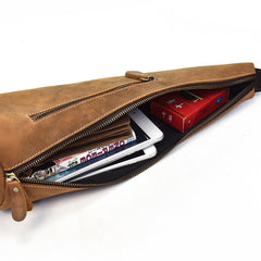 Cool Leather Sling Bag for Men Vintage Chest Crossbody Sling Bag For Men