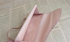 Handmade Leather Mens Clutch Long Wallets Cool Vintage Long Wallet for Women