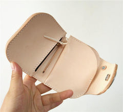 Leather Small Biker Chain Wallets Cool billfold Handmade Biker Wallets with Chain