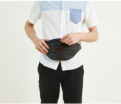 Vintage LEATHER MENS FANNY PACK Cool BUMBAG WAIST BAG FOR MEN