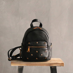 Cute LEATHER Mini WOMEN Backpack Purse Small Backpack FOR WOMEN