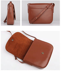 Stylish LEATHER WOMEN Saddle Messenger BAG Crossbody Purse FOR WOMEN