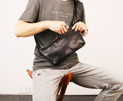 Leather Mens FANNY PACK MENS WAIST BAG HIP PACK BELT BAG FOR MEN