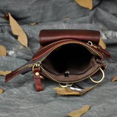 Small Leather Mens Belt Pouch Waist Bag Shoulder Bag BELT BAG For Men