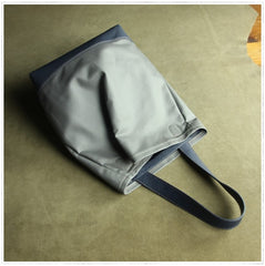 Womens Gray Nylon Shoulder Tote Bags Best Nylon Tote Handbag Shopper Bags Purse for Ladies