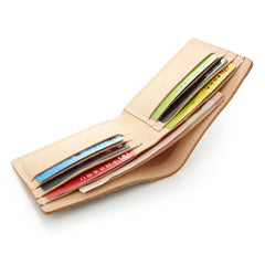 [On Sale] Handmade Cool Mens Snake Skin Bifold Small Wallet Slim billfold Wallet for Men