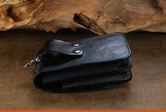 Cool Leather Mens Snake Biker Belt Pouch Waist Bag Drop Leg Bag for Men
