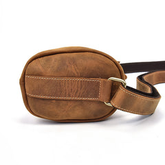 Cool Leather Sling Bag for Men Vintage Chest Crossbody Sling Bag For Men