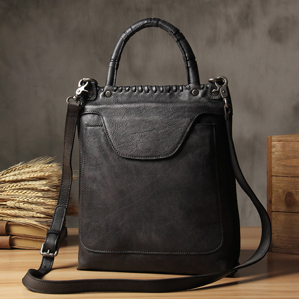 Handmade Leather handbag purse shoulder bag for women leather shopper bag - EverHandmade