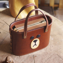 Cute Bear LEATHER WOMEN Bucket Bag Handbag SHOULDER Shopper BAG Purse FOR WOMEN