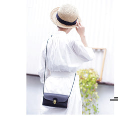 Vintage LEATHER Wooden WOMEN Small Cell Phone SHOULDER BAG Crossbody Purse FOR WOMEN