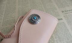 Handmade Leather Mens Clutch Long Wallets Cool Vintage Long Wallet for Women