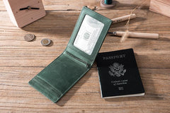 Leather Mens Cool billfold Wallets Card Holder Small Card Slim Wallets for Men