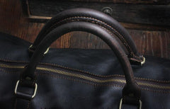 Genuine Leather Mens Cool Weekender Bag Travel Bag Duffle Bags Overnight Bag Holdall Bag for men