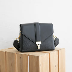 Stylish Leather Womens Messenger Crossbody Purse Minimalist Shoulder Bag for Women