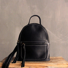 Mini LEATHER WOMEN Small Backpacks Purses Cute Vintage School Backpacks FOR WOMEN