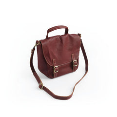 Vintage LEATHER WOMEN Satchel Crossbody Purses School SHOULDER BAG FOR WOMEN