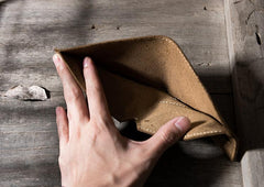 Cool Leather Mens Slim Small Wallet Bifold Men billfold Wallets for Men