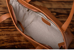 Handmade Leather Women Small Tote Handbag Shoulder Bag For Women