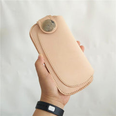 [On Sale] Handmade Mens Leather Biker Chain Wallets Cool Long Biker Wallet with Chain