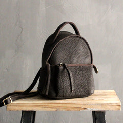 Mini LEATHER WOMEN Small Backpack Purses Cute Vintage School Backpacks FOR WOMEN