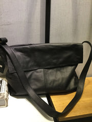 Vintage WOMENs LEATHER Large Messenger Bag Shoulder Bag Purse FOR WOMEN