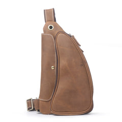 COOL LEATHER MENS SLING BAG SLING shoulder backpack CHEST BAG FOR MEN