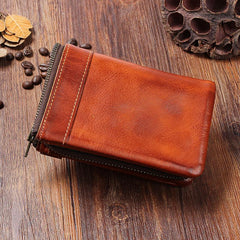 Leather Mens Cool Small Wallet billfold Wallets Bifold for Men