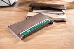 Handmade Leather Mens Clutch Wallet Cool Leather Wallet Long Phone Wallets for Men