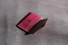 Handmade Leather Mens Cool billfold Wallet Card Holder Small Card Slim Wallets for Men