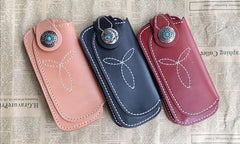 Cool Leather Mens Biker Chain Wallet Cool Handmade Long Biker Wallet with Chain