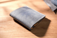 Cool Leather Mens billfold Leather Wallets Men Small Bifold Wallets for Men